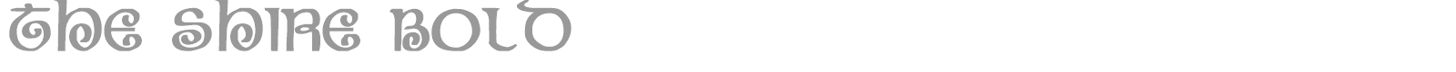 The Shire Bold font preview