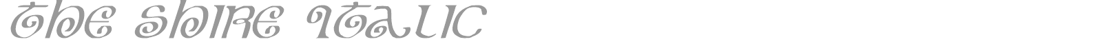 The Shire Italic font preview