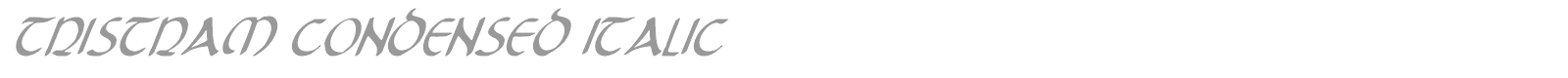 Tristram Condensed Italic font preview
