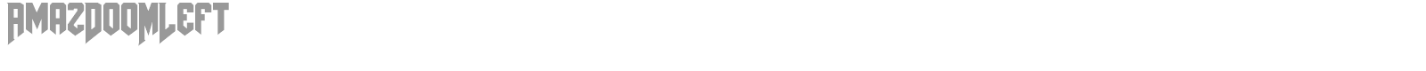 AmazDooMLeft font preview