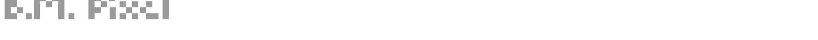 B.M. Pixel font preview