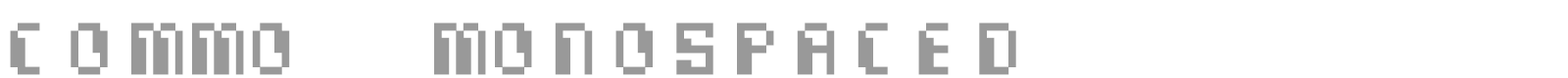 Commo Monospaced font preview