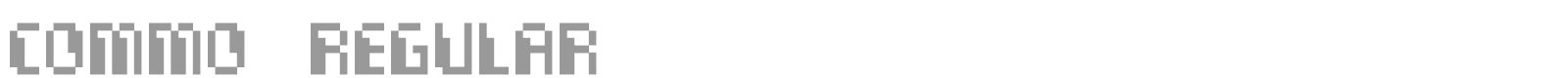 Commo Regular font preview