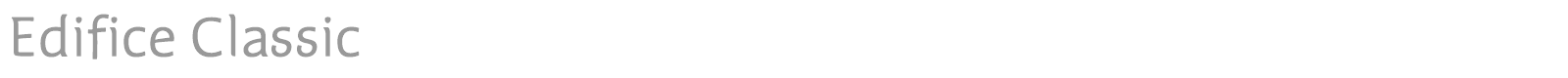 Edifice Classic font preview