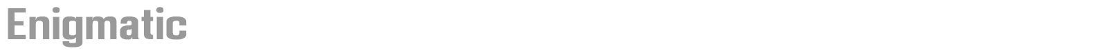 Enigmatic font preview