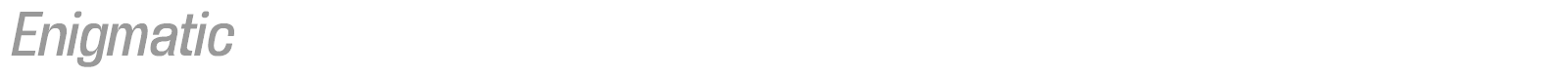 Enigmatic font preview