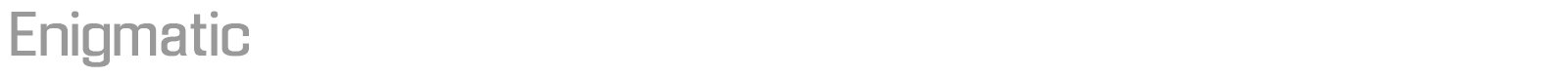Enigmatic font preview