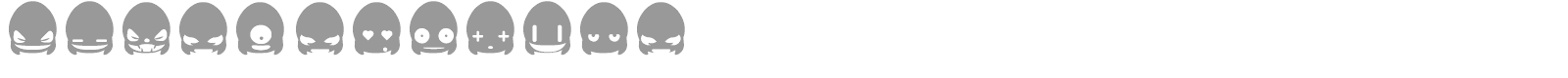 Ghost Smileys font preview