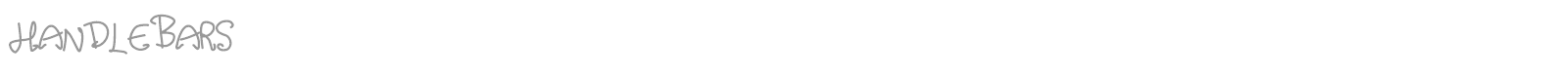 Handle Bars font preview