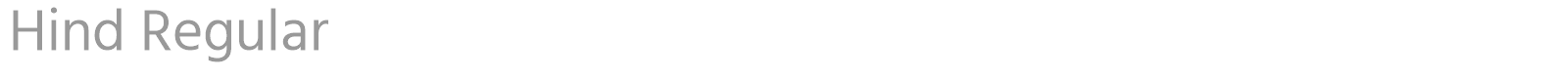 Hind font preview