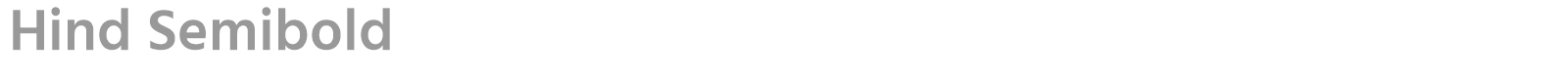 Hind font preview