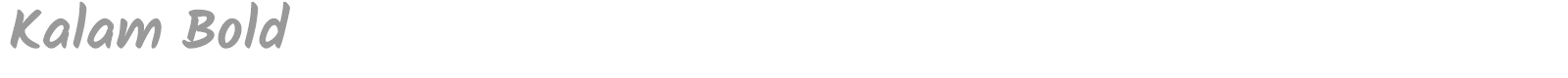 Kalam font preview