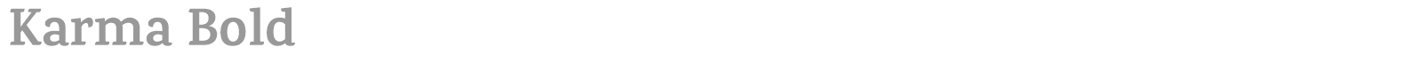 Karma font preview