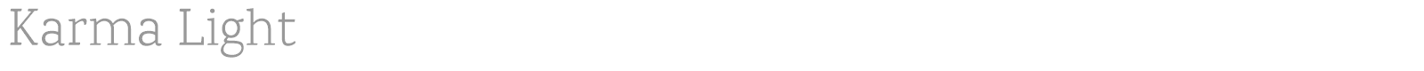 Karma font preview