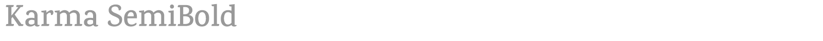 Karma font preview