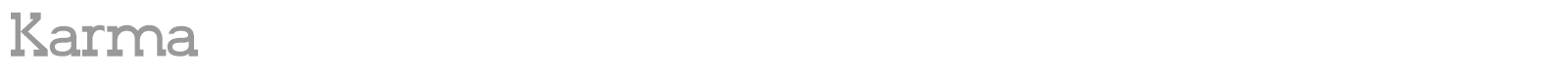 Karma font preview