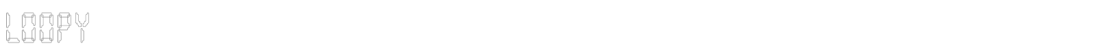 Loopy font preview