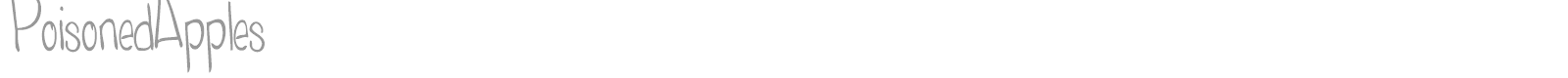 Poisoned Apples font preview