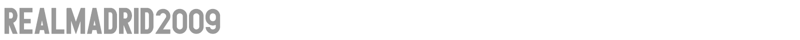 RealMadrid2009 font preview