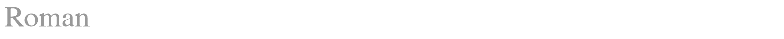 Roman font preview