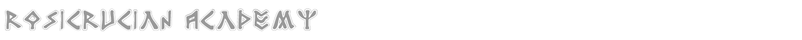 Rosicrucian Academy font preview