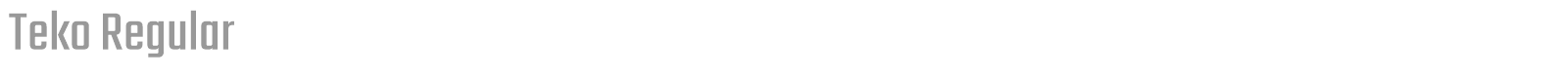 Teko font preview