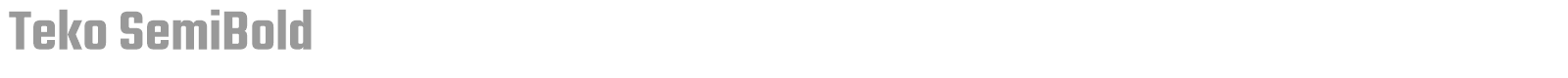 Teko font preview