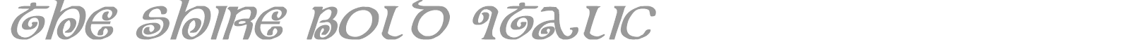 The Shire Bold Italic font preview
