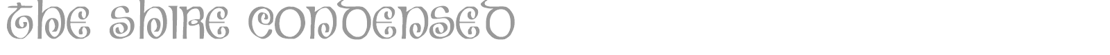 The Shire Condensed font preview