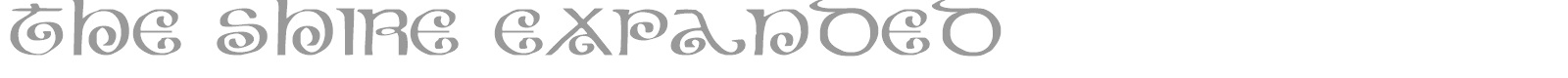 The Shire Expanded font preview