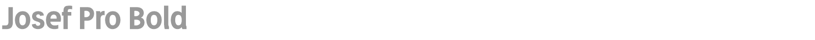 Josef Pro Bold font preview