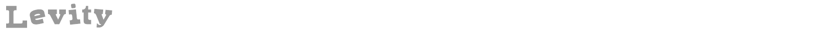 Levity font preview