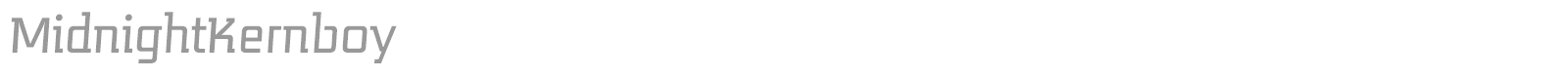 MidnightKernboy font preview