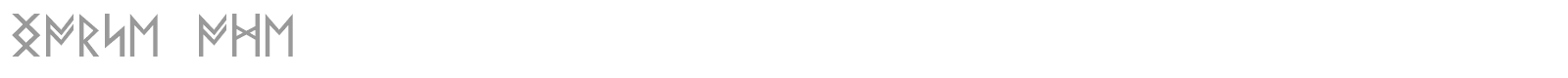 Norse Code font preview