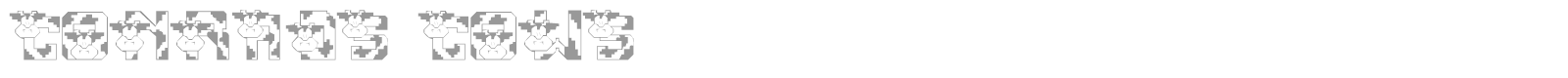 Conrads Cows font preview