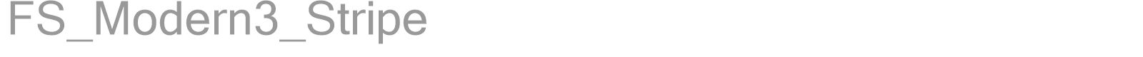 FS_Modern3_Stripe font preview