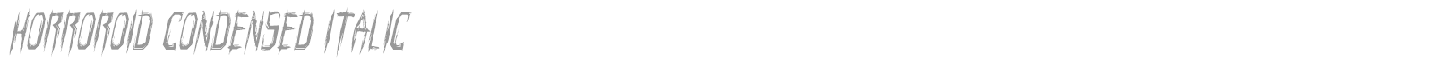 Horroroid Staggered font preview