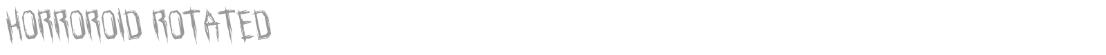 Horroroid Staggered font preview
