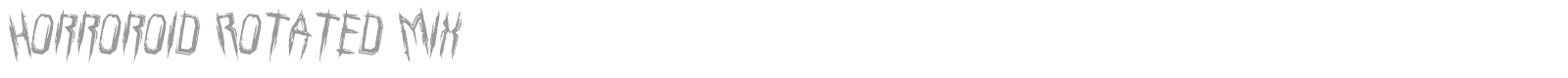 Horroroid Staggered font preview
