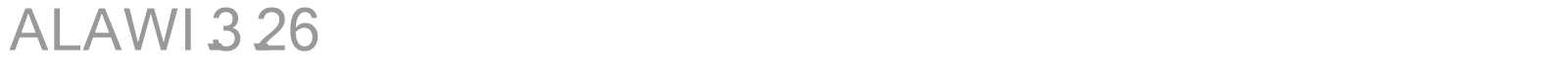 ALAWI-3-26 font preview