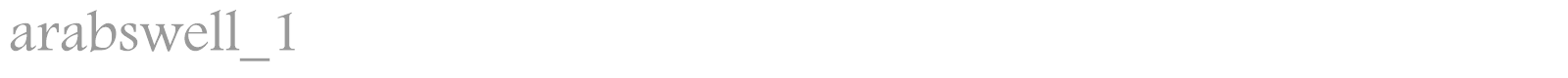 arabswell_1 font preview
