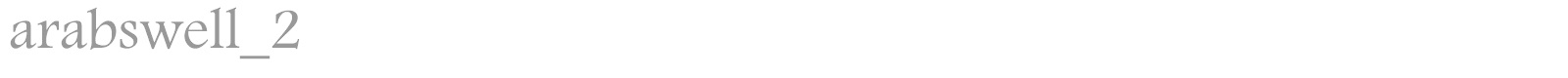 arabswell_2 font preview