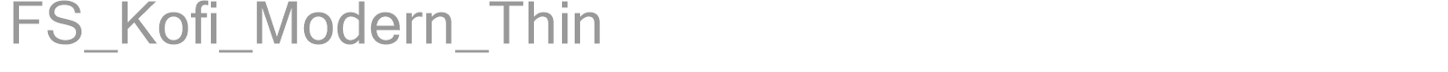 FS_Kofi_Modern_Thin font preview