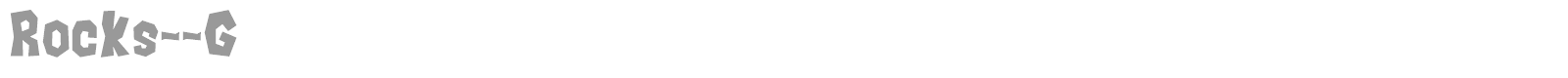 Rocks font preview