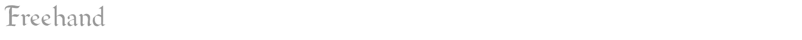 FreeHand font preview