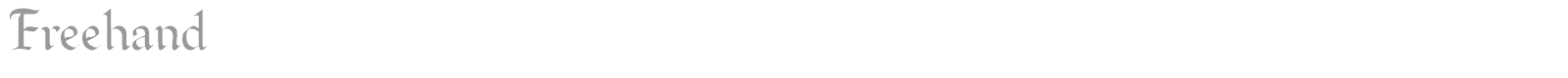 FreeHand font preview