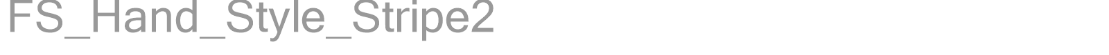 FS_Hand_Style_Stripe2 font preview