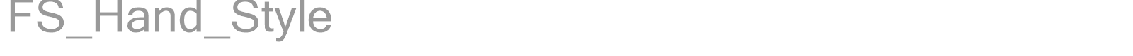 FS_Hand_Style font preview