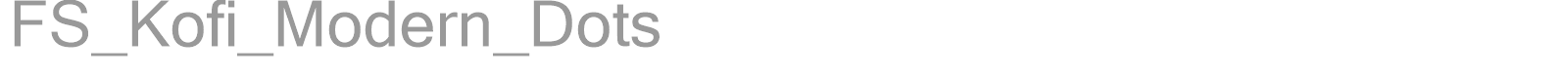 FS_Kofi_Modern_Dots font preview