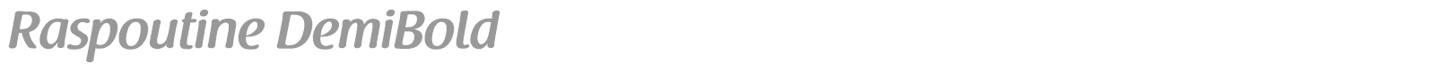 Raspoutine font preview
